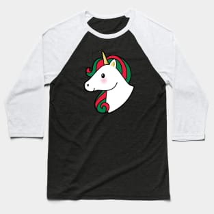 Christmas Unicorn Baseball T-Shirt